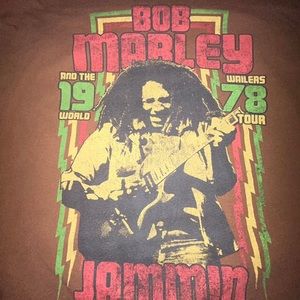 bob marley long sleeve t-shirt